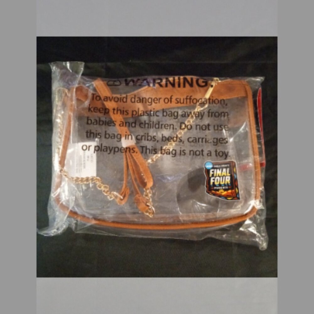 NWT Logo Brands 2024 NCAA Men's Final Four Phoenix Clear Hype Crossbody  Bag